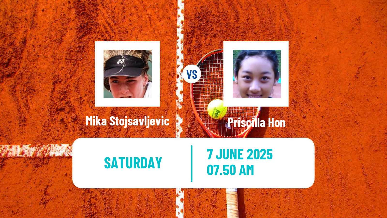 Tennis WTA London Mika Stojsavljevic - Priscilla Hon