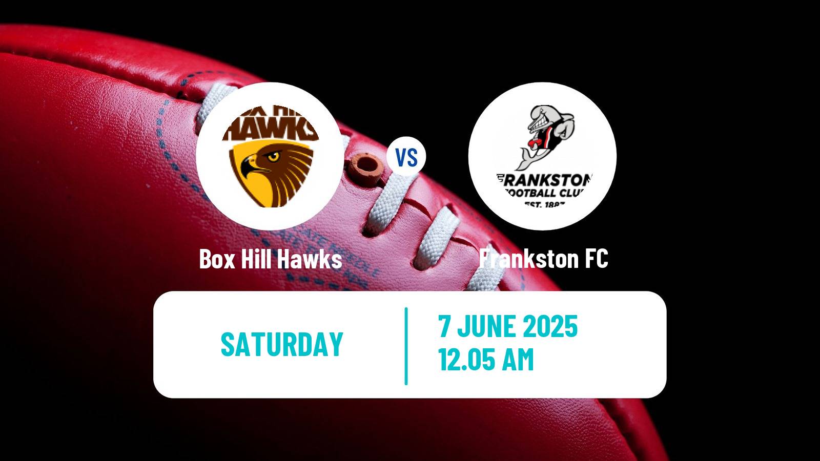 Aussie rules VFL Box Hill Hawks - Frankston
