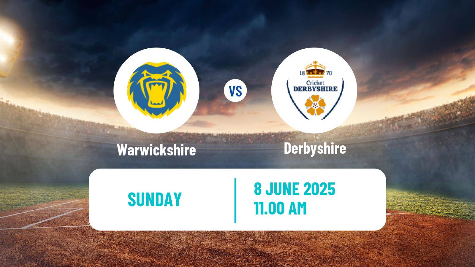 Cricket Vitality Blast Warwickshire - Derbyshire