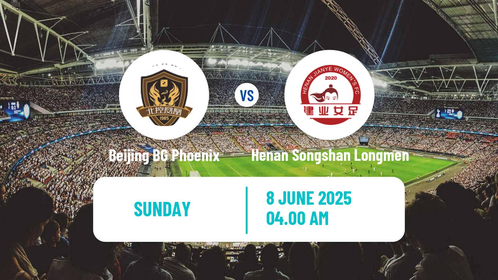 Soccer Chinese Super League Women Beijing BG Phoenix - Henan Songshan Longmen