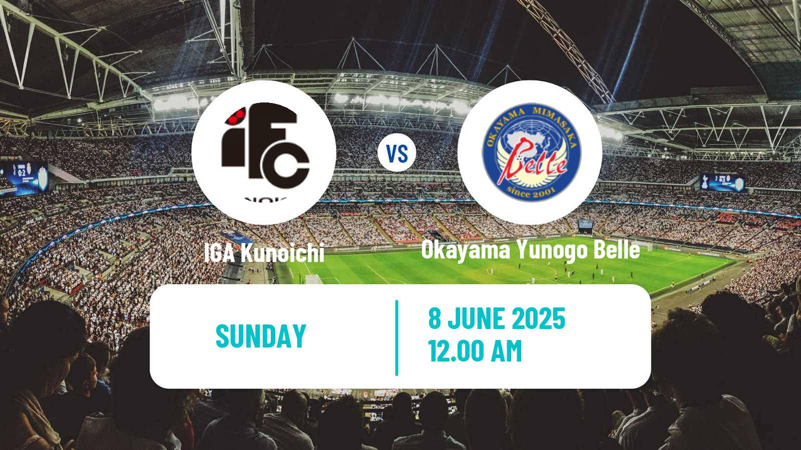 Soccer Japan Nadeshiko League Women IGA Kunoichi - Okayama Yunogo Belle