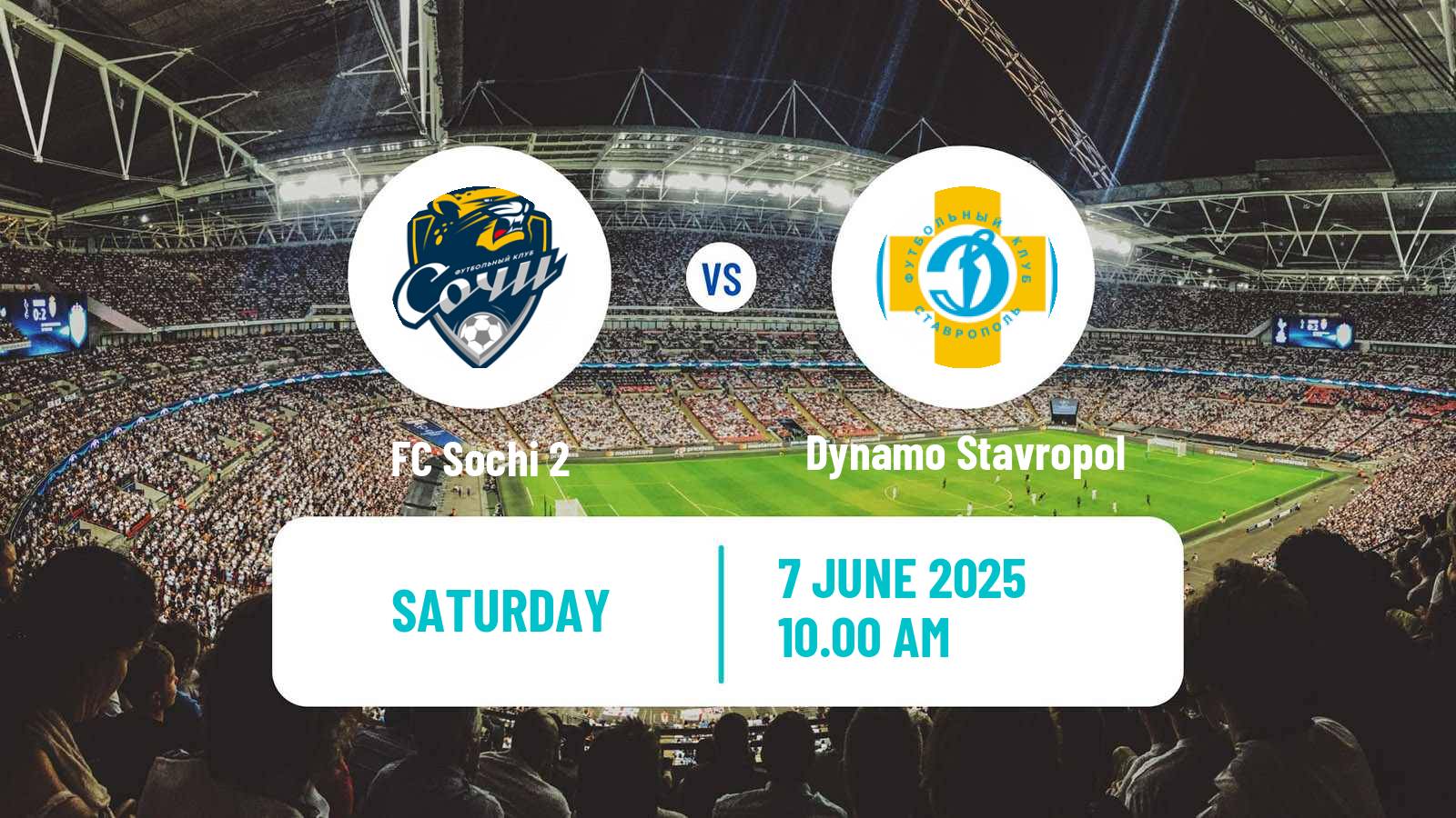 Soccer FNL 2 Division B Group 1 Sochi 2 - Dynamo Stavropol