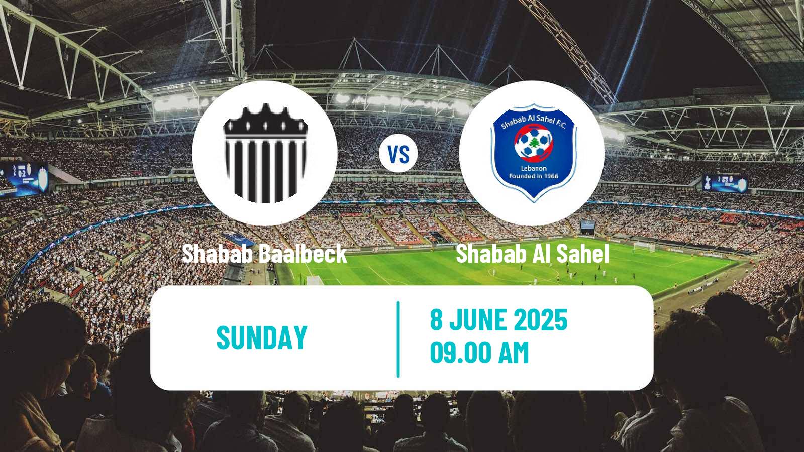 Soccer Lebanese Premier League Shabab Baalbeck - Shabab Al Sahel