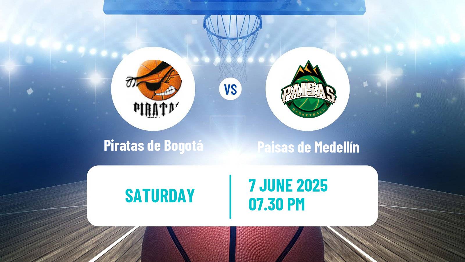 Basketball Colombian LBP Basketball Piratas de Bogotá - Paisas de Medellín