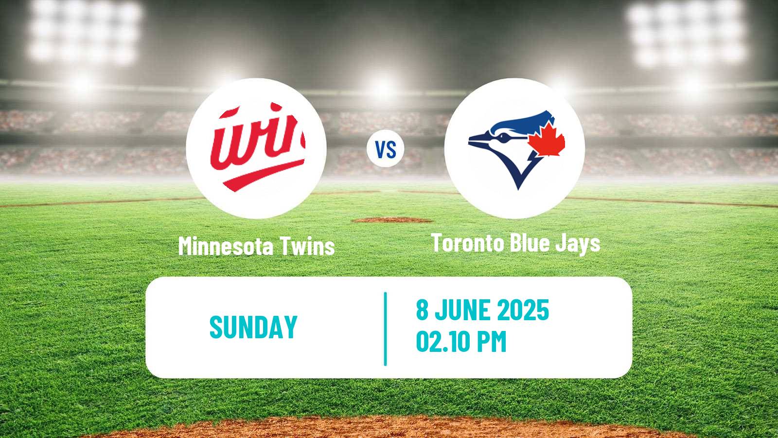 Baseball MLB Minnesota Twins - Toronto Blue Jays