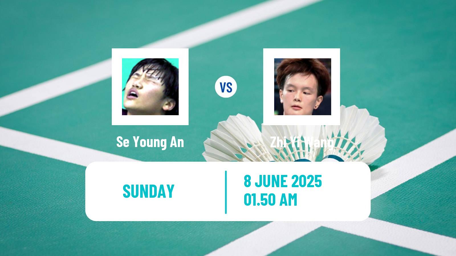 Badminton BWF World Tour Indonesia Open Women Se Young An - Zhi Yi Wang