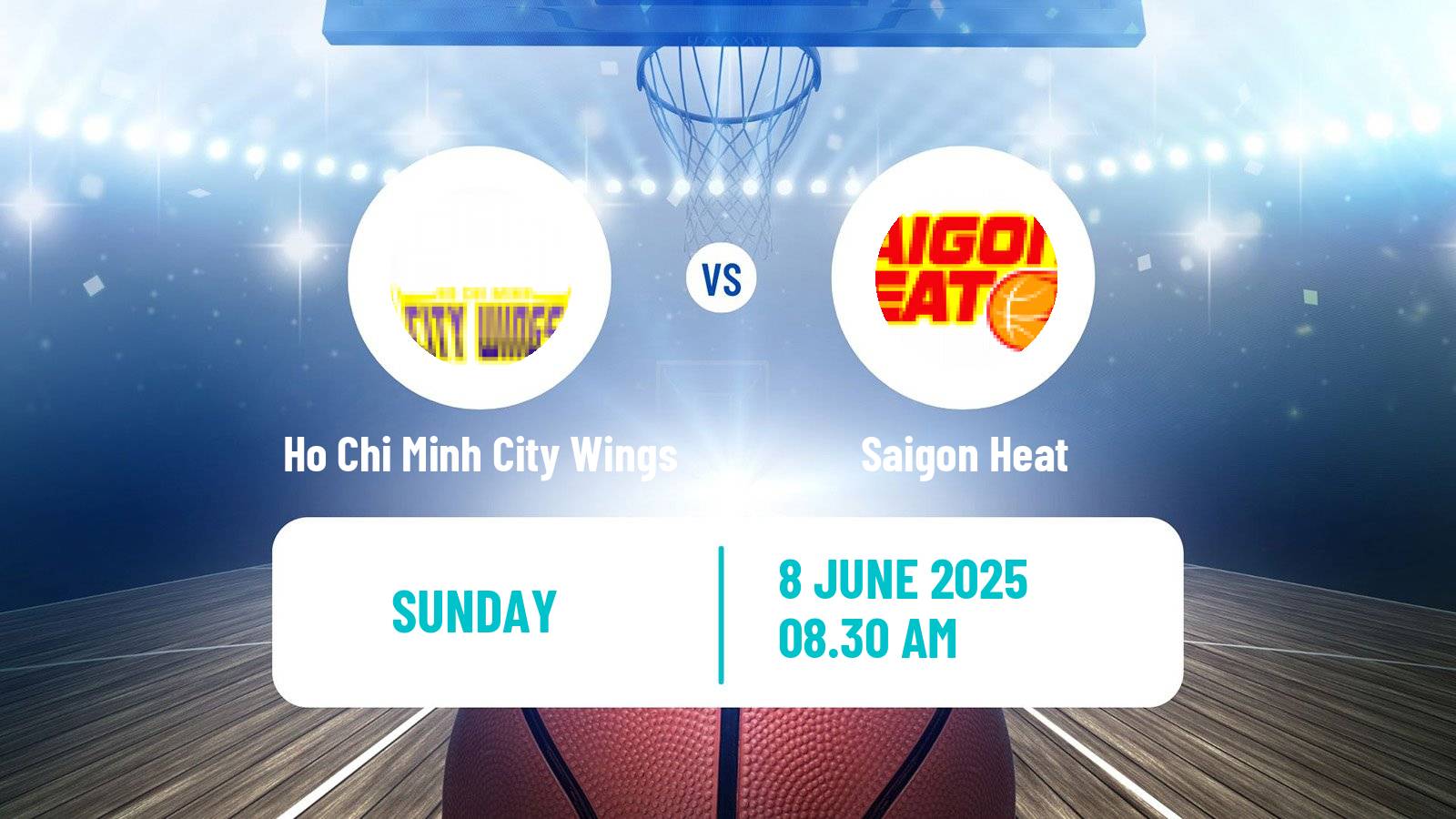 Basketball Vietnamese VBA Ho Chi Minh City Wings - Saigon Heat