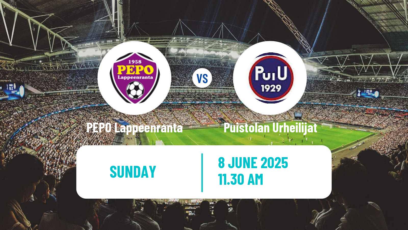 Soccer Finnish Kakkonen Group A PEPO Lappeenranta - Puistolan Urheilijat