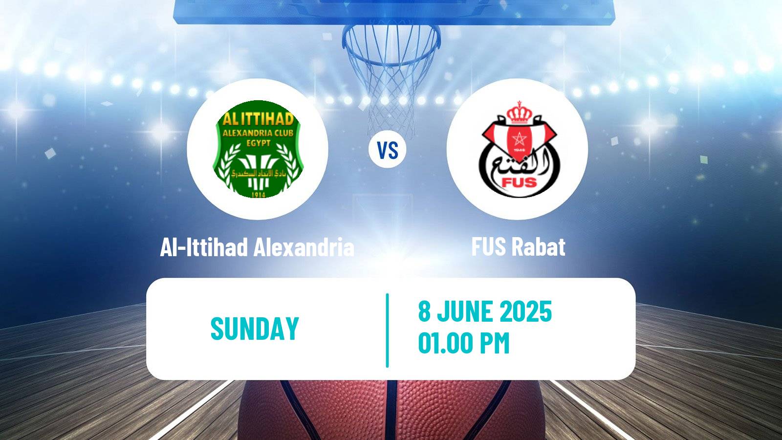 Basketball Basketball Africa League Al-Ittihad Alexandria - FUS Rabat