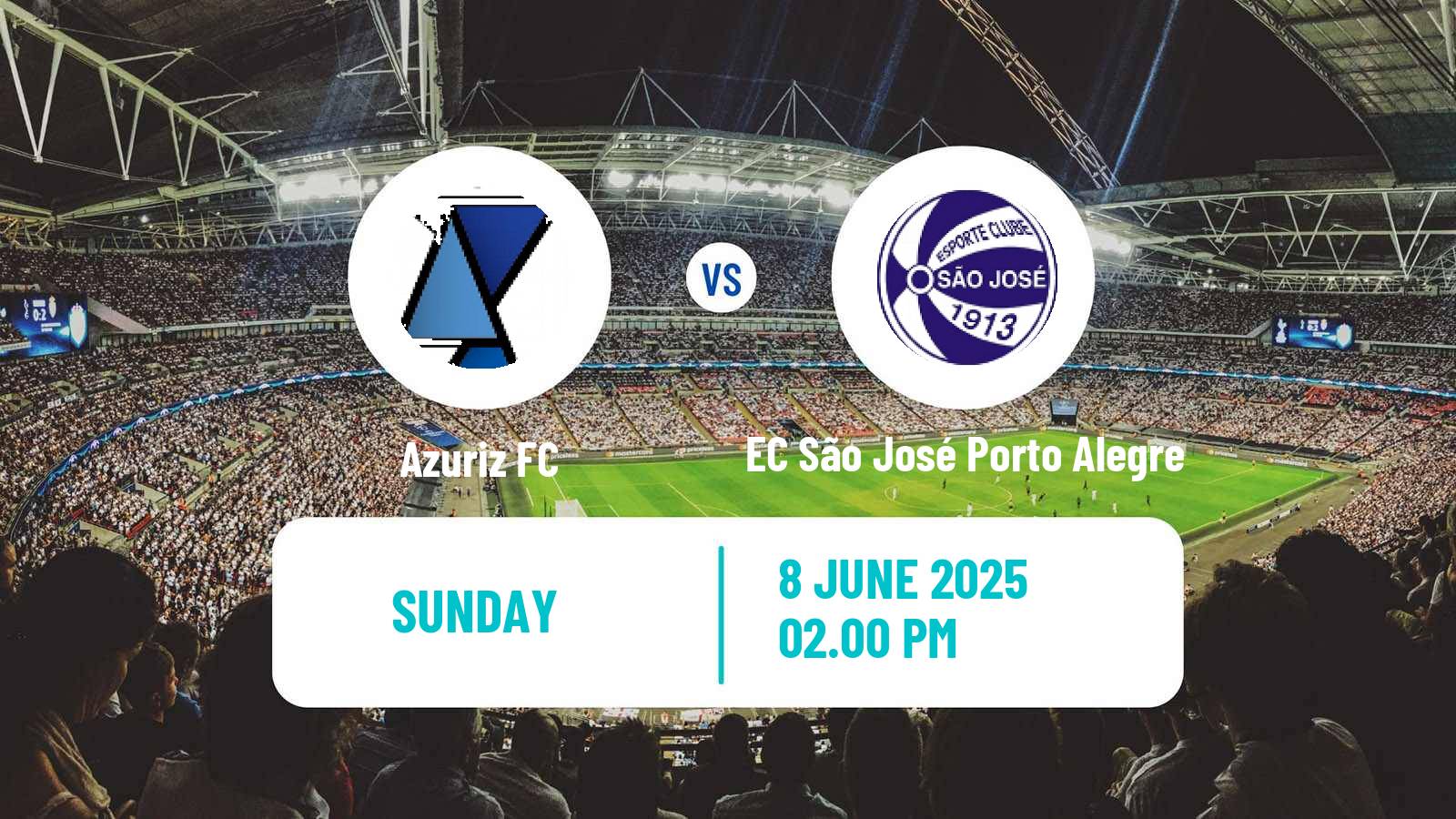 Soccer Brazilian Serie D Azuriz - EC São José Porto Alegre