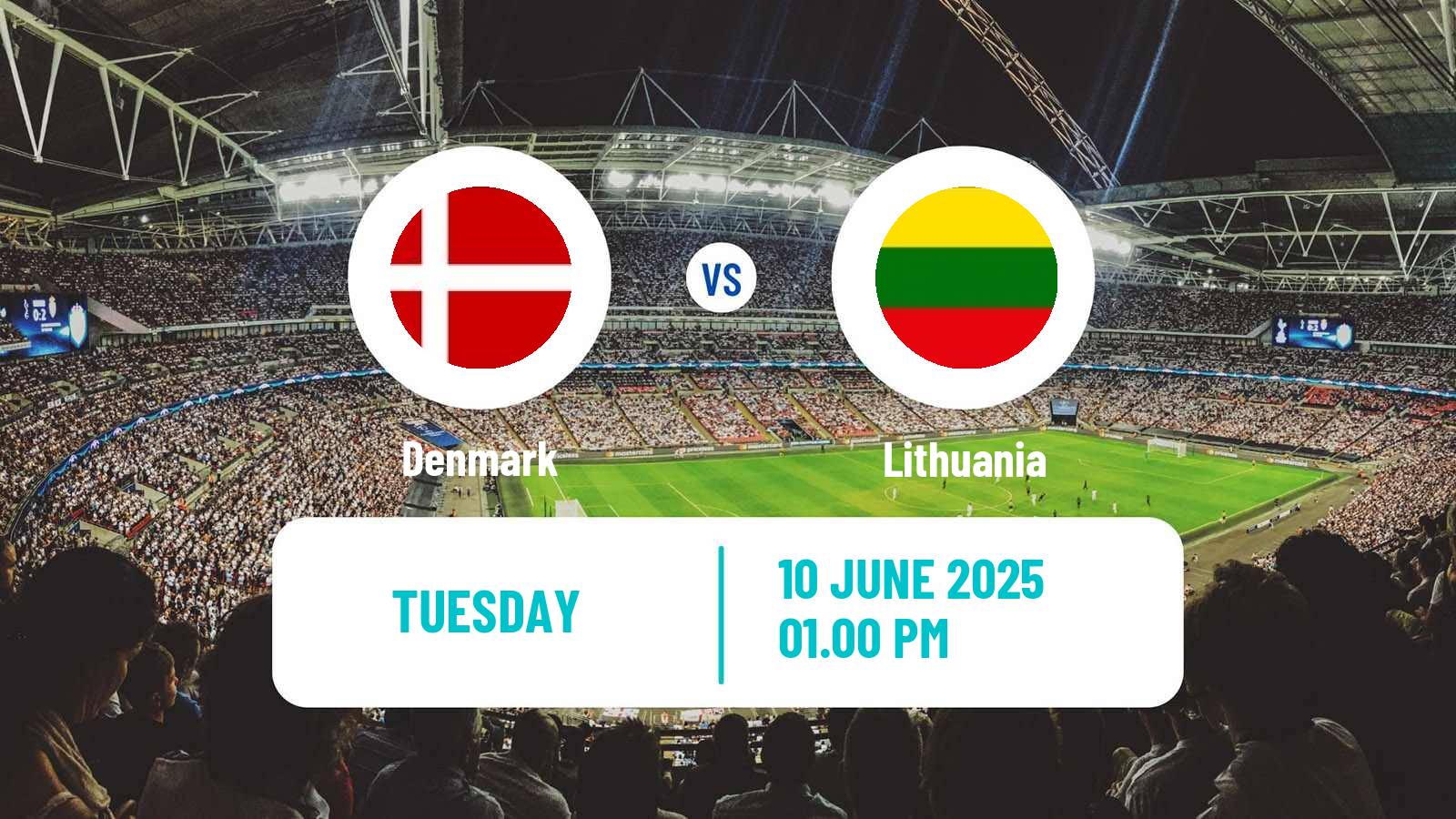 Soccer Friendly Denmark - Lithuania