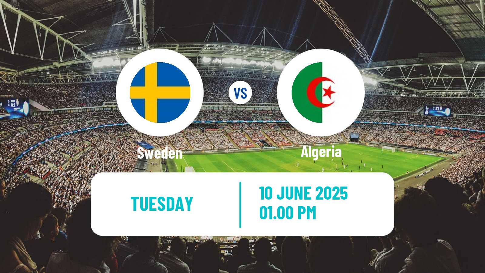 Soccer Friendly Sweden - Algeria