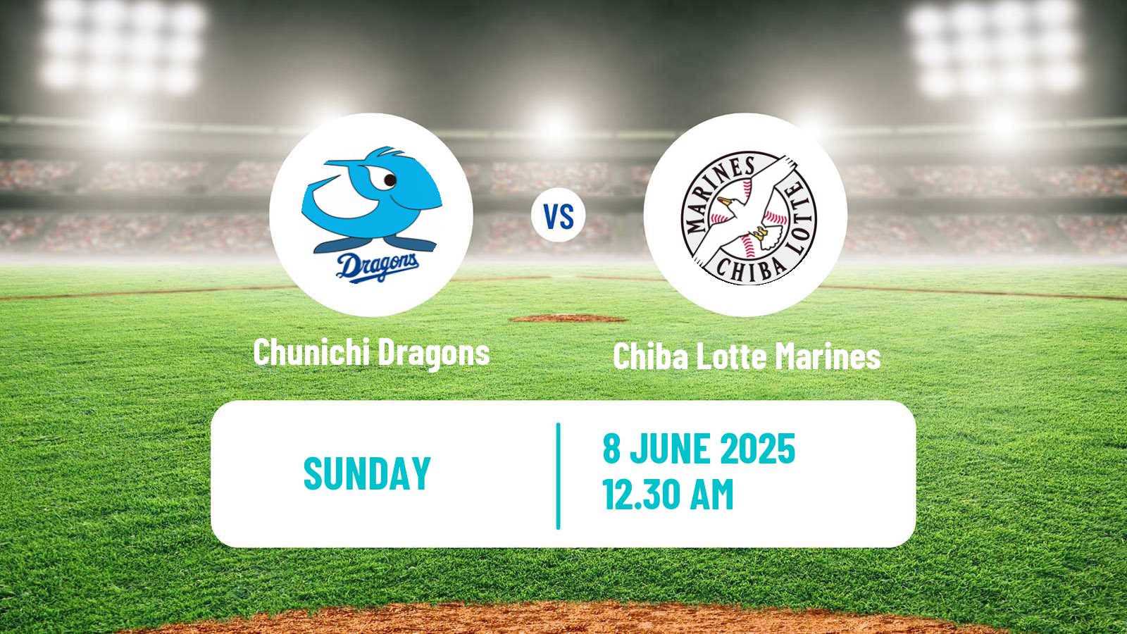 Baseball NPB Chunichi Dragons - Chiba Lotte Marines