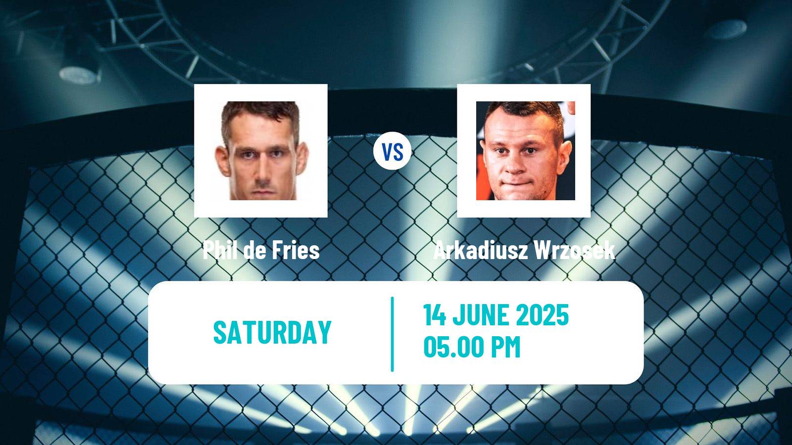 MMA Heavyweight Ksw Men Phil de Fries - Arkadiusz Wrzosek
