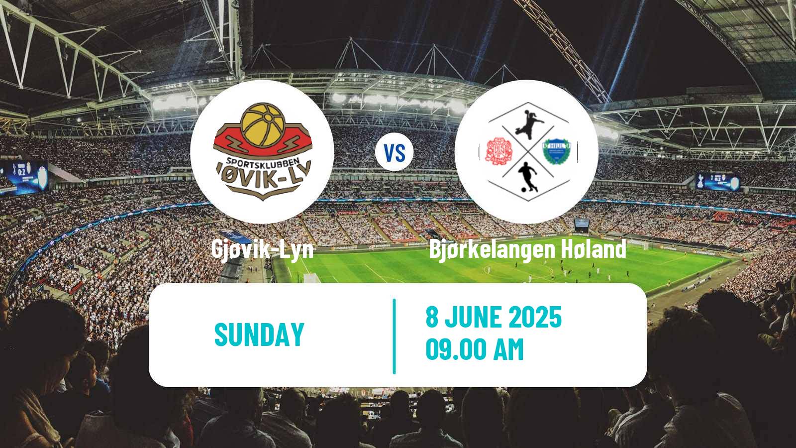 Soccer Norwegian Division 3 - Group 3 Gjøvik-Lyn - Bjørkelangen Høland