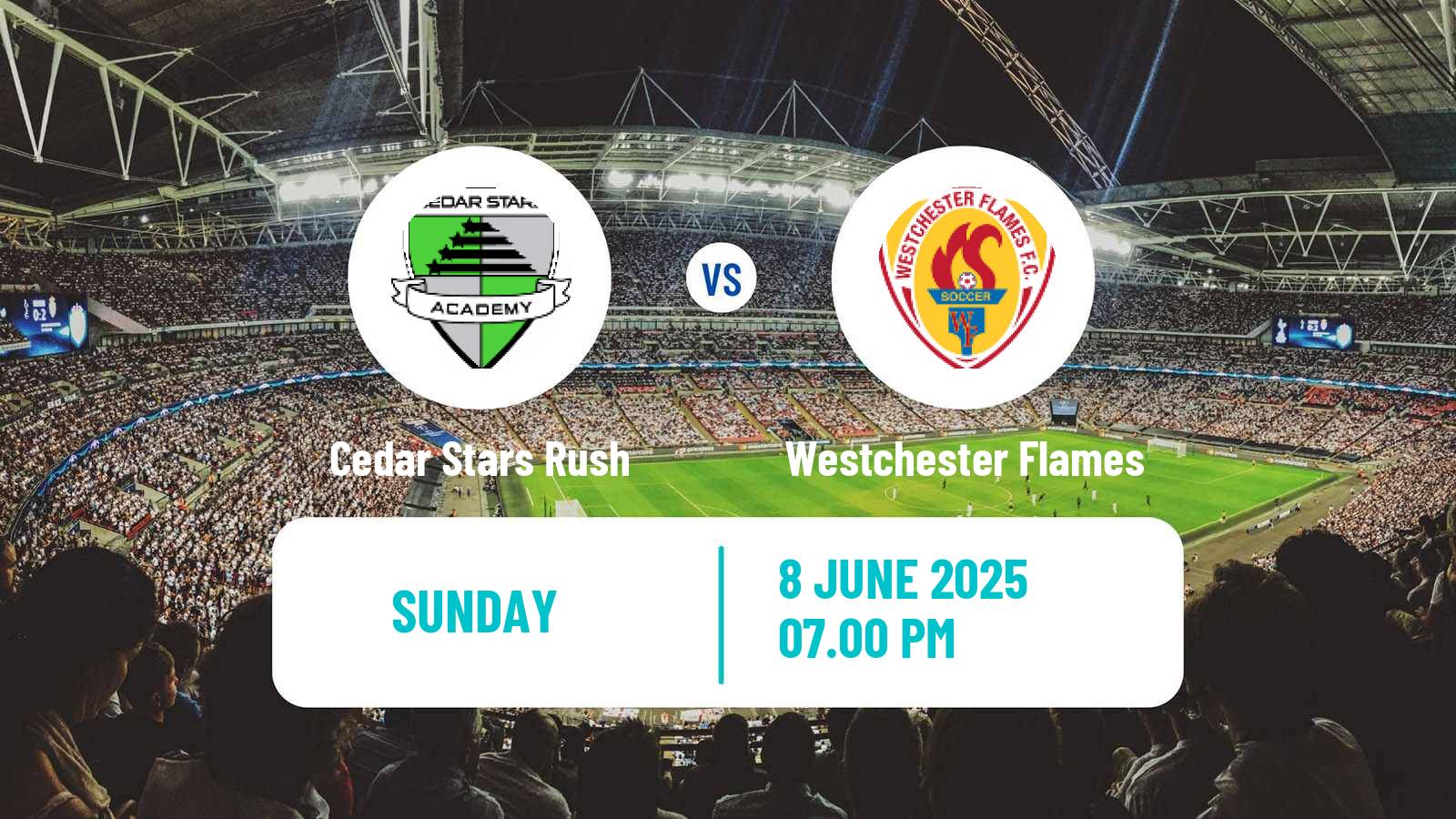 Soccer USL League Two Cedar Stars Rush - Westchester Flames