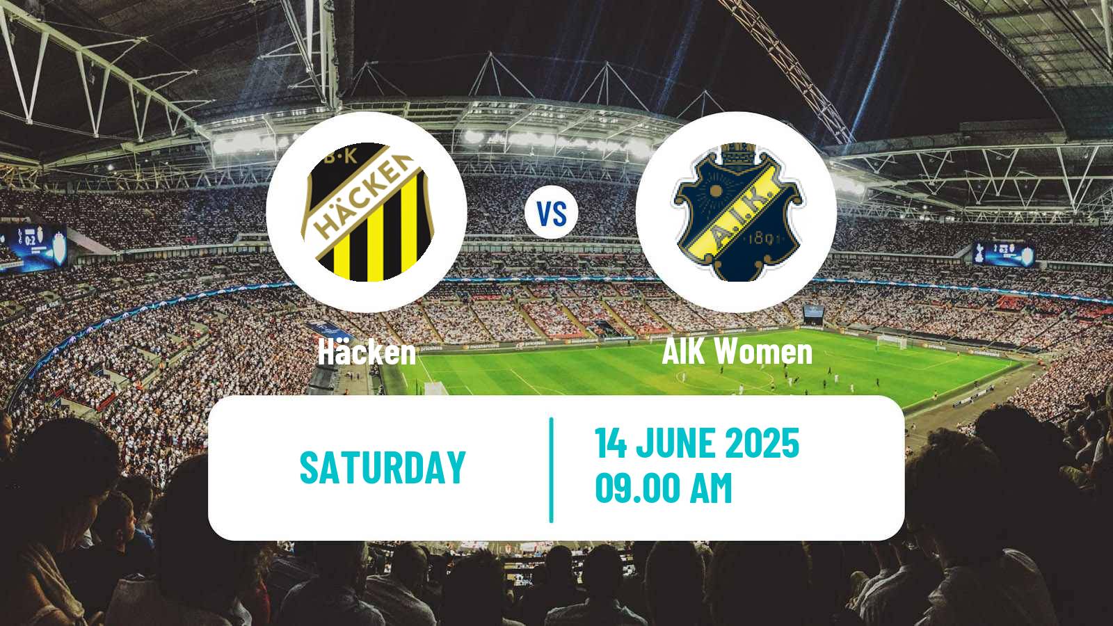Soccer Swedish Allsvenskan Women Häcken - AIK