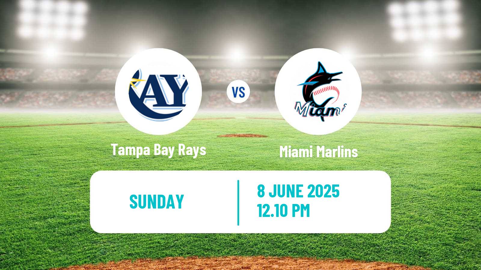 Baseball MLB Tampa Bay Rays - Miami Marlins