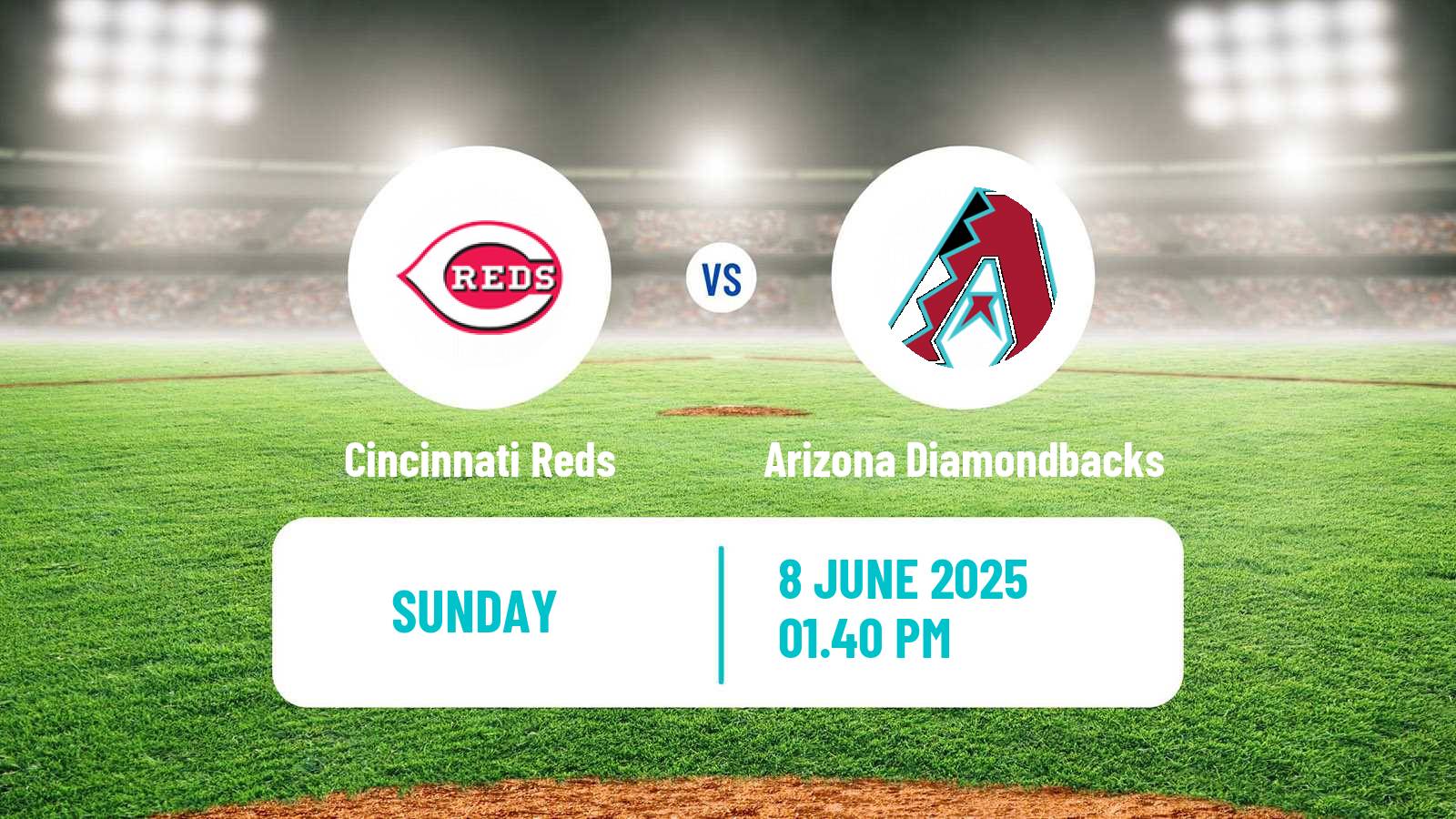 Baseball MLB Cincinnati Reds - Arizona Diamondbacks