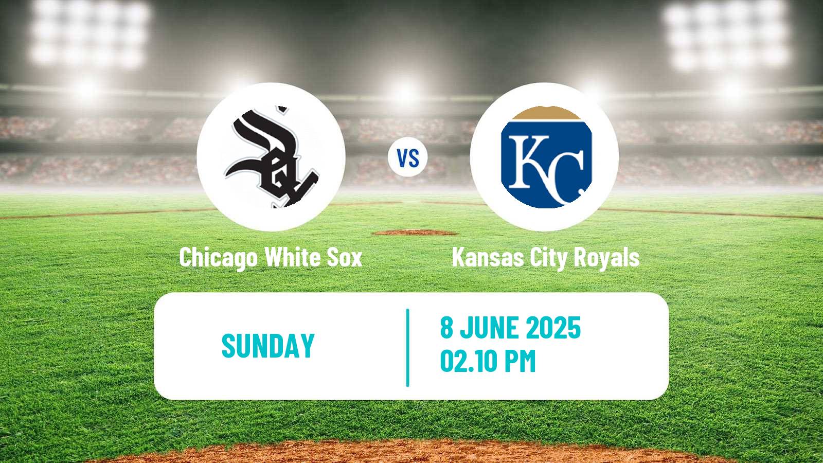 Baseball MLB Chicago White Sox - Kansas City Royals