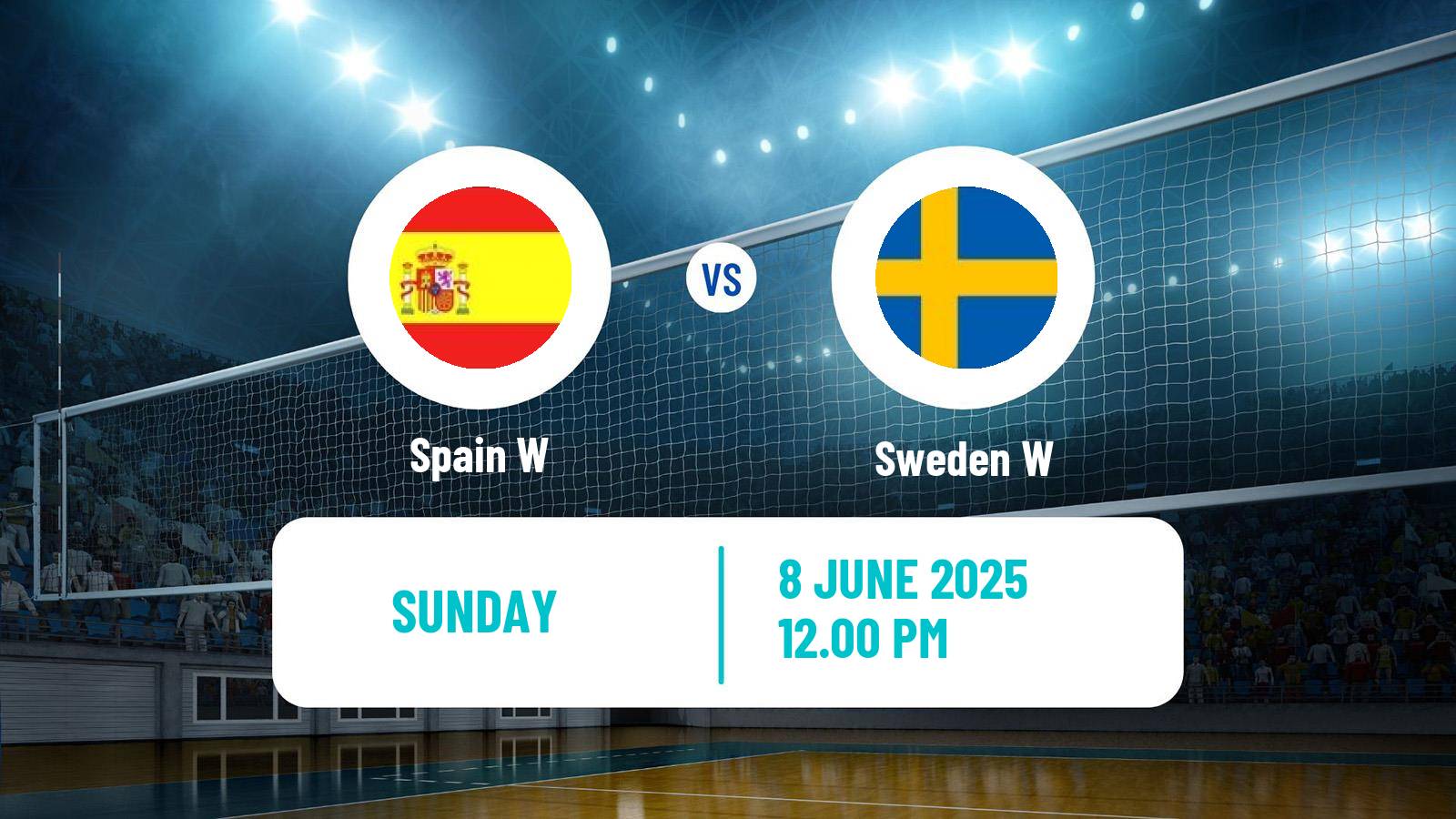 Volleyball Golden European League Volleyball Women Spain W - Sweden W