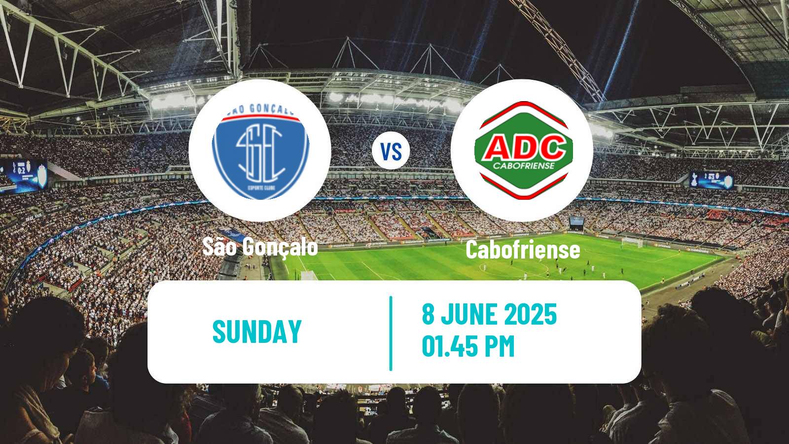 Soccer Brazilian Campeonato Carioca 2 São Gonçalo - Cabofriense