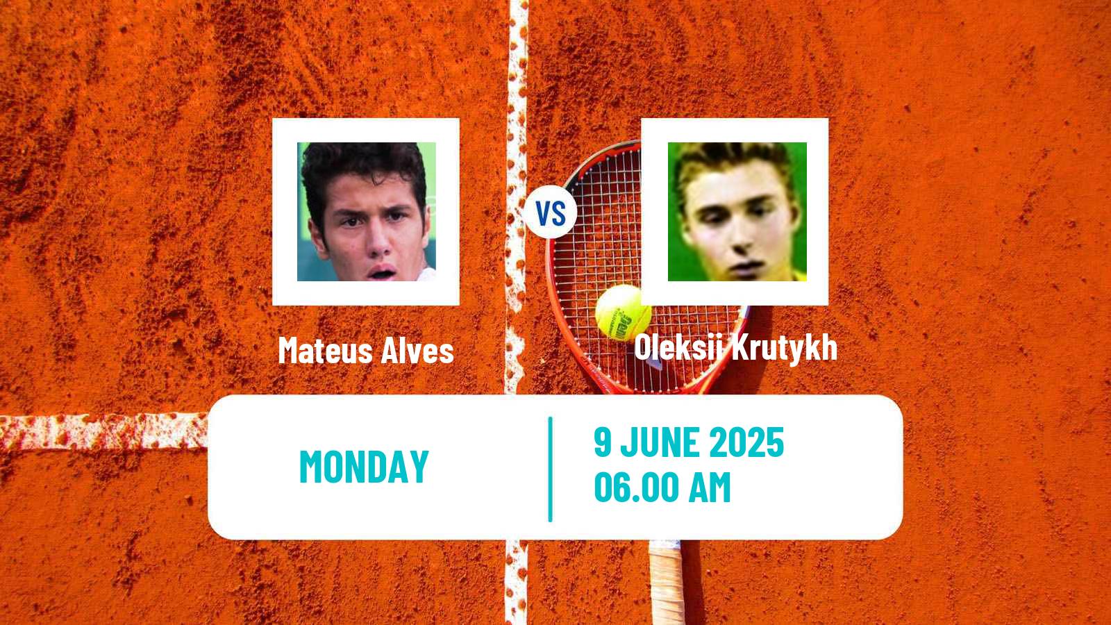 Tennis Bratislava Challenger Men Mateus Alves - Oleksii Krutykh
