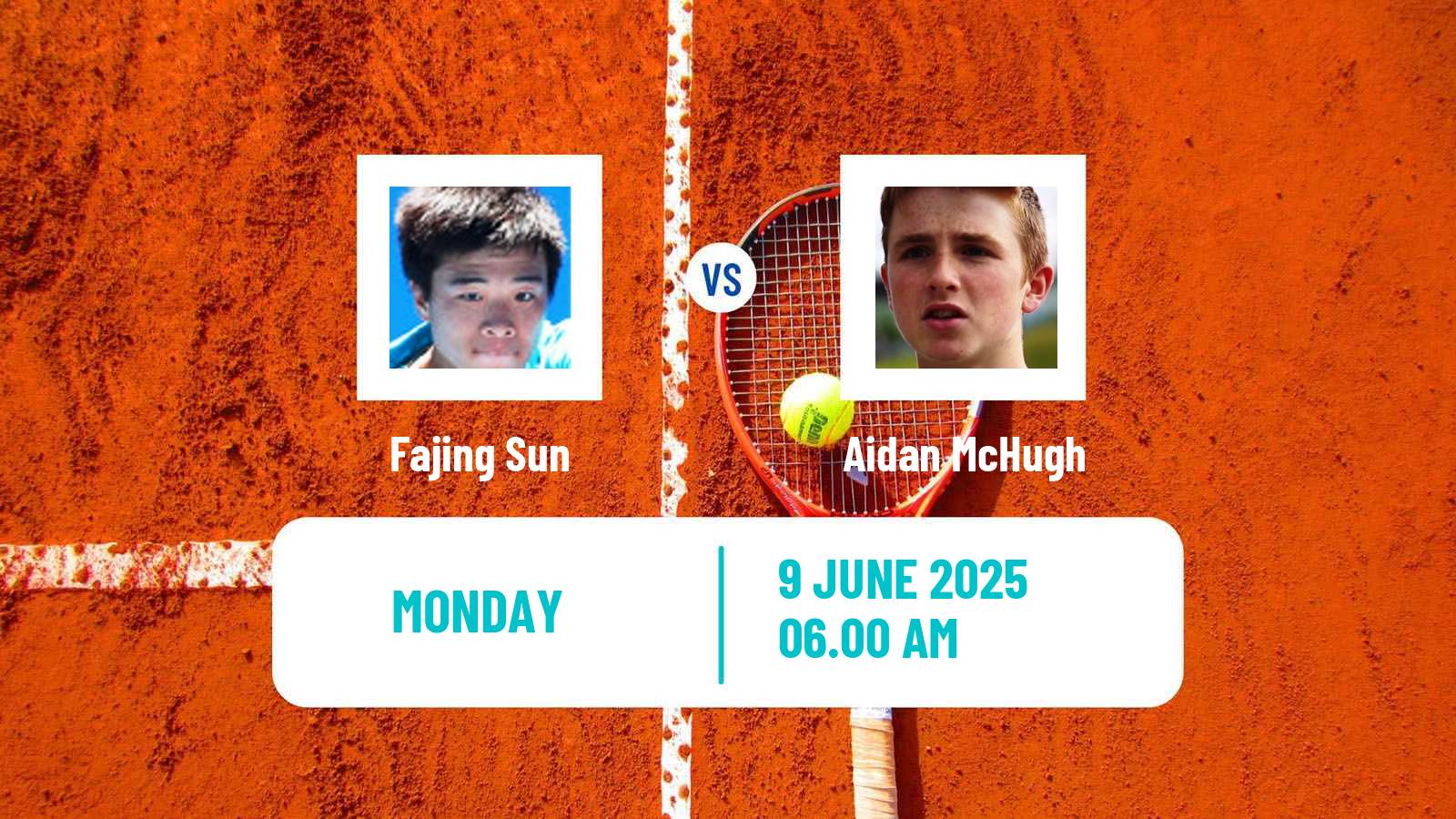 Tennis Ilkley Challenger Men Fajing Sun - Aidan McHugh