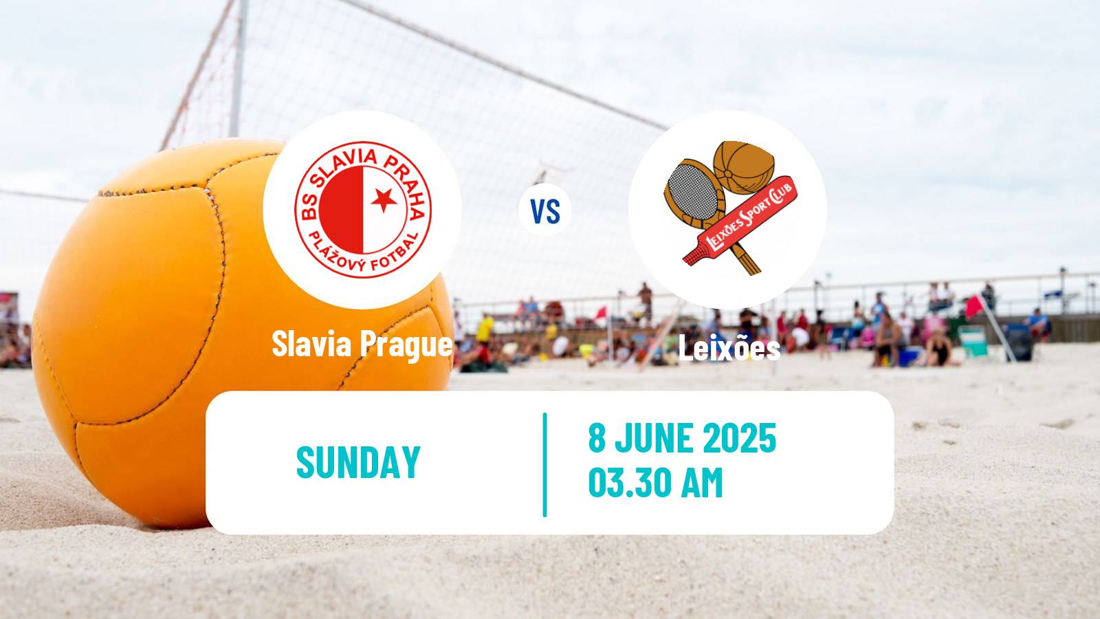 Beach soccer Euro Winners Cup Slavia Prague - Leixões
