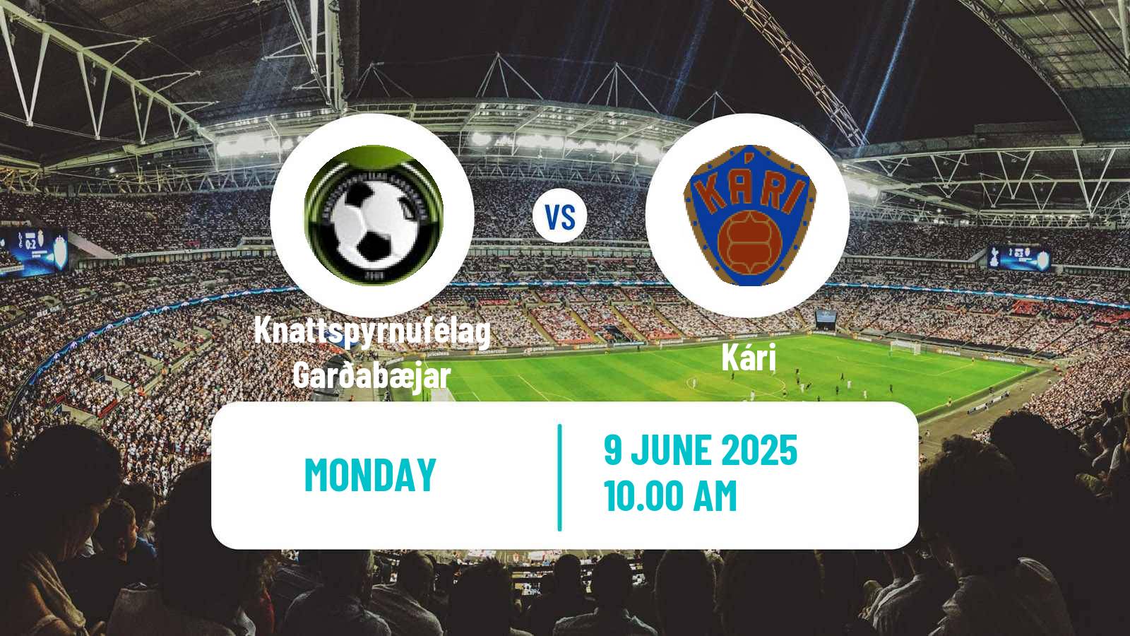 Soccer Icelandic Division 2 Knattspyrnufélag Garðabæjar - Kári