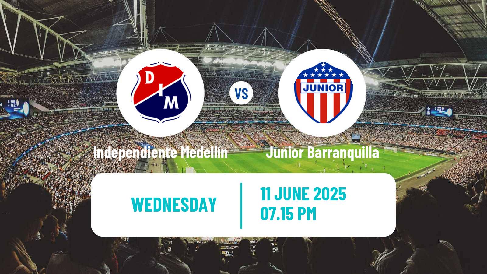 Soccer Colombian Primera A Independiente Medellín - Junior Barranquilla