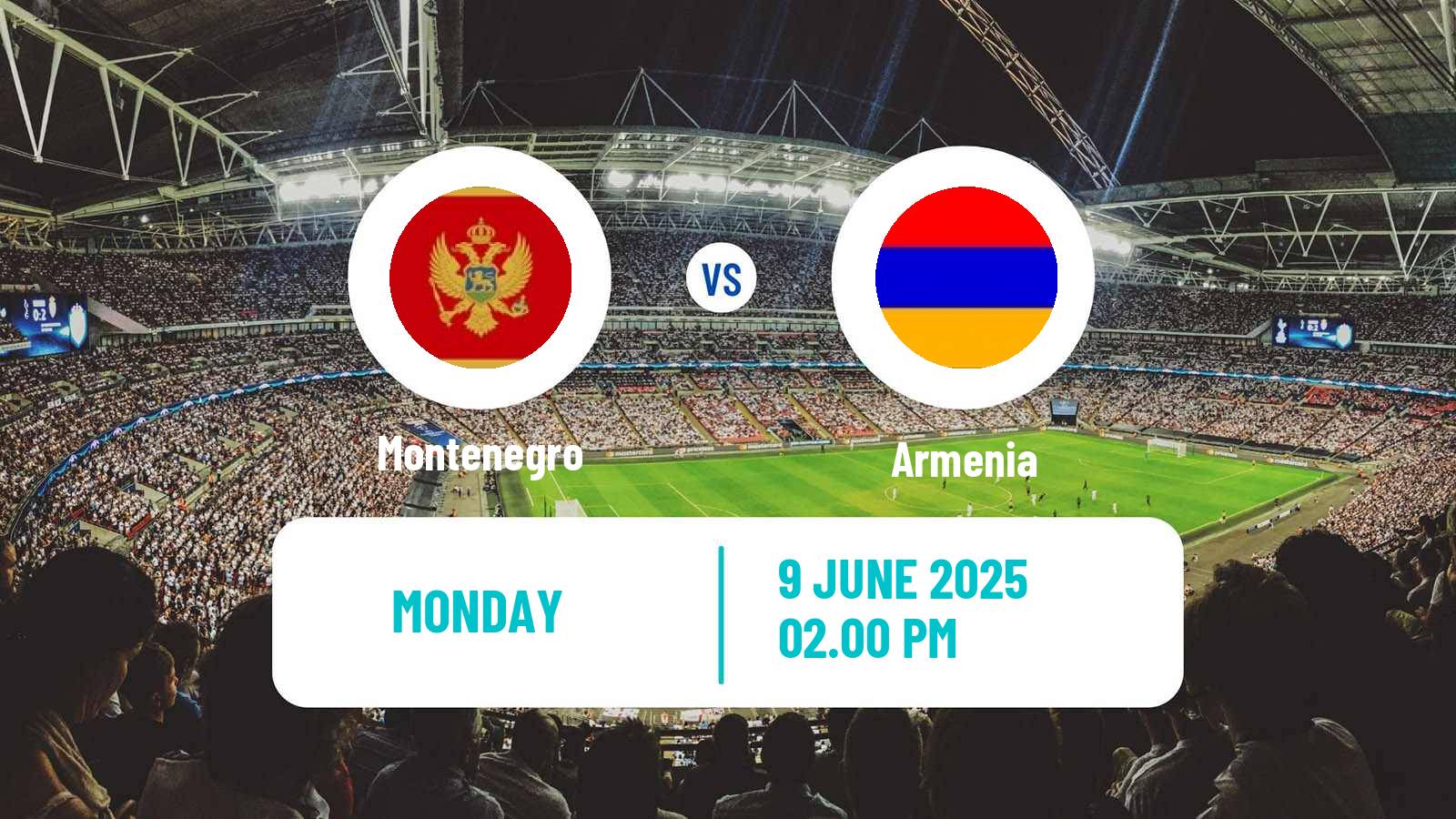 Soccer Friendly Montenegro - Armenia