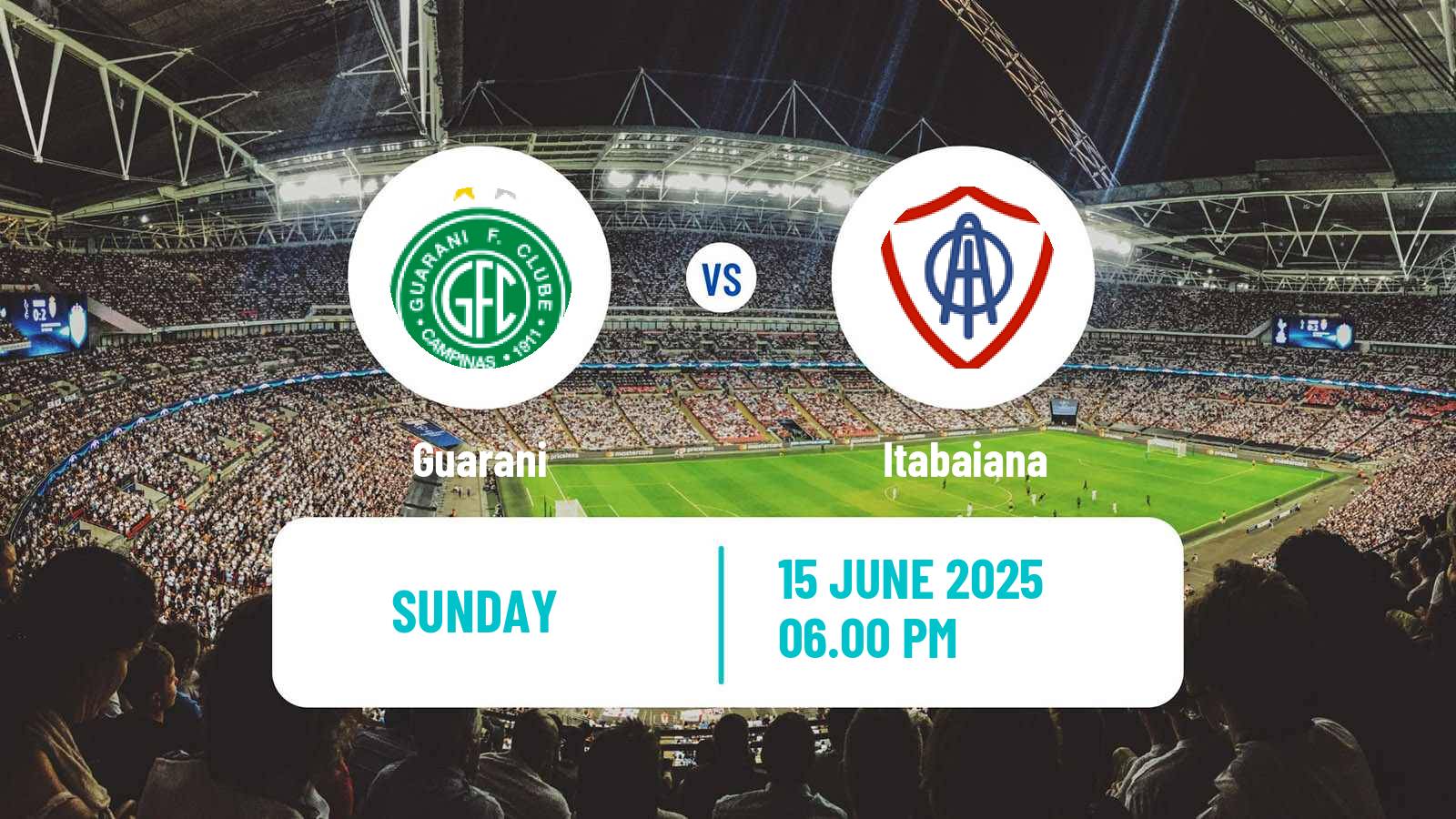 Soccer Brazilian Serie C Guarani - Itabaiana