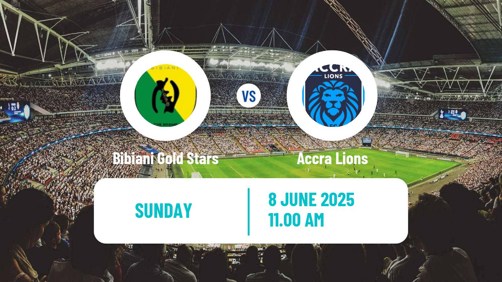 Soccer Ghanaian Premier League Bibiani Gold Stars - Accra Lions