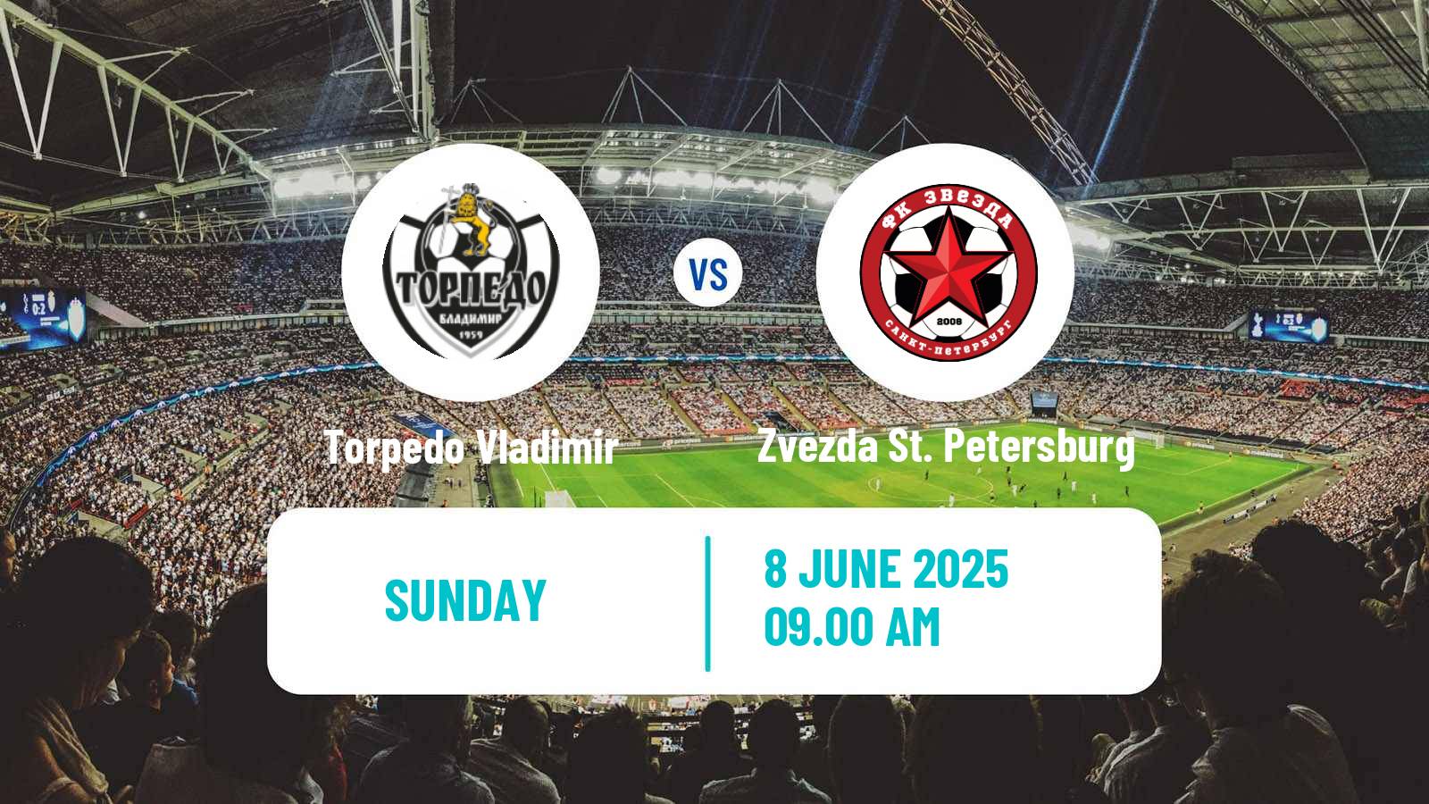 Soccer FNL 2 Division B Group 2 Torpedo Vladimir - Zvezda St. Petersburg