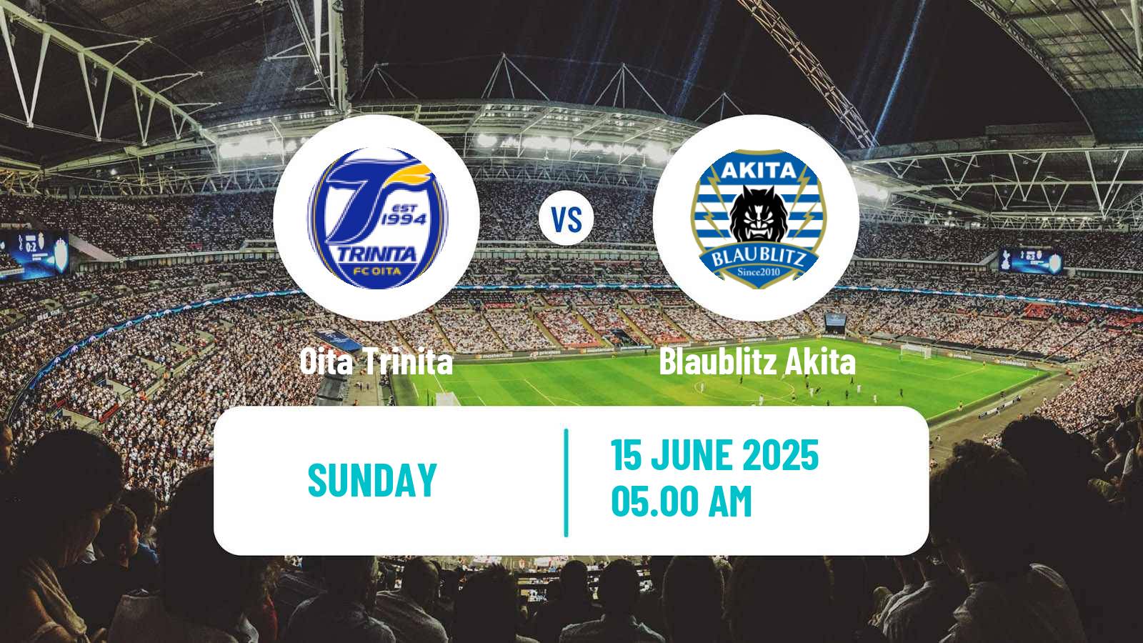 Soccer Japan J2 League Oita Trinita - Blaublitz Akita