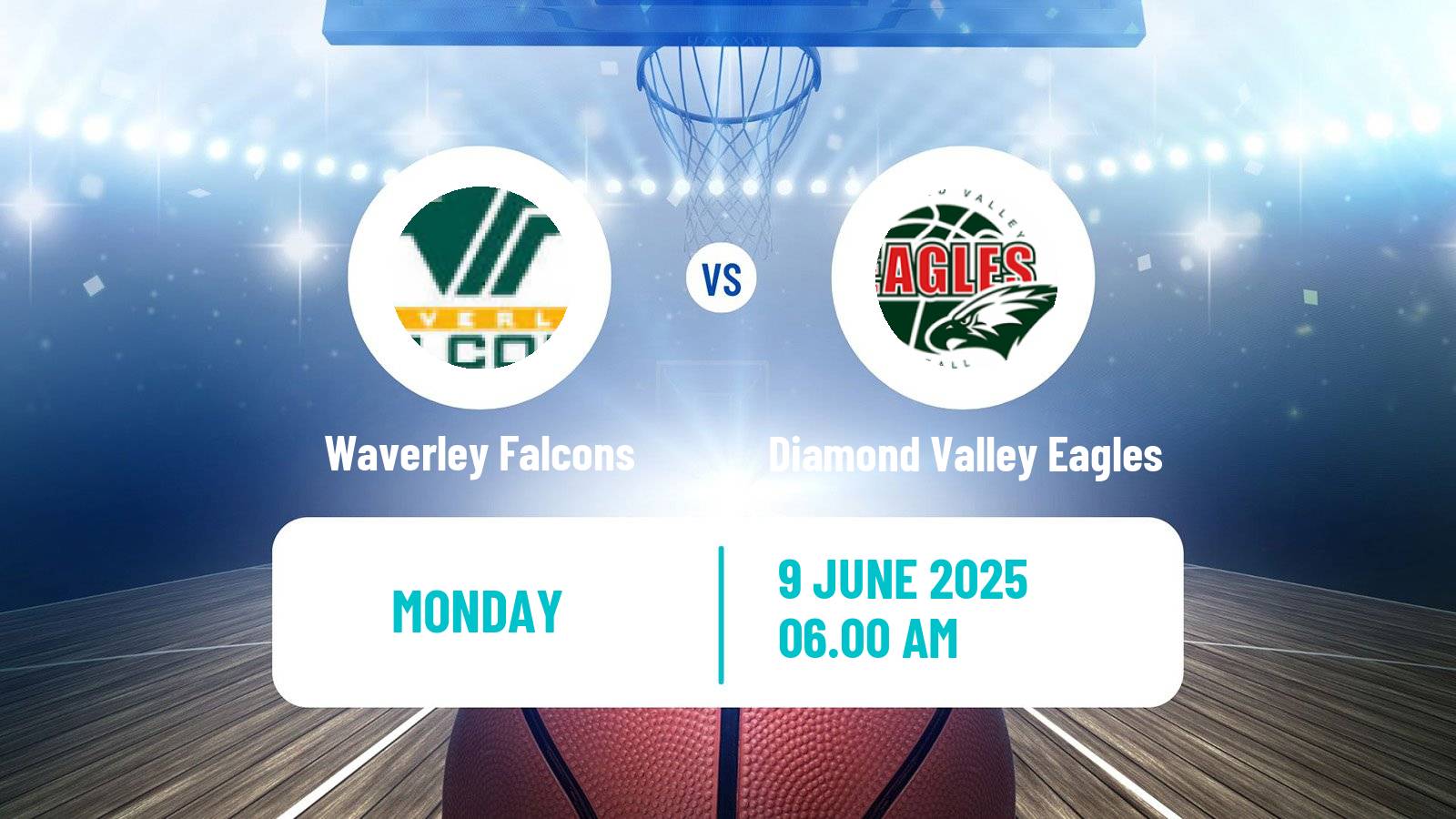 Basketball Australian NBL1 South Waverley Falcons - Diamond Valley Eagles