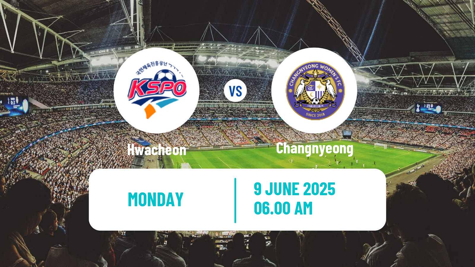 Soccer South Korean WK League Hwacheon - Changnyeong