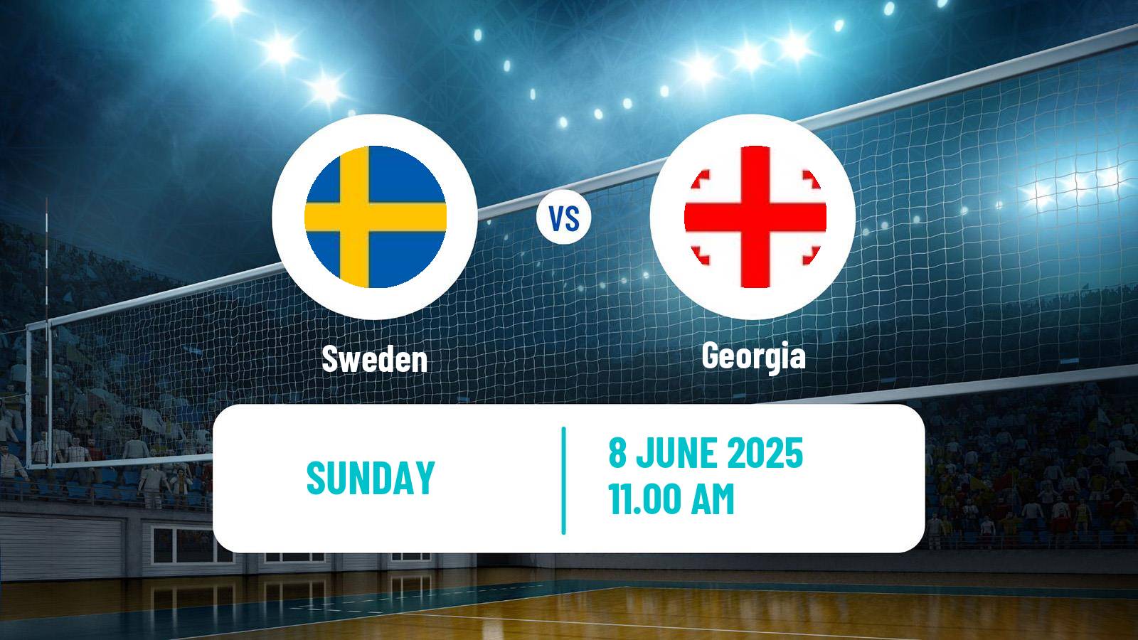 Volleyball Silver European League Volleyball Sweden - Georgia