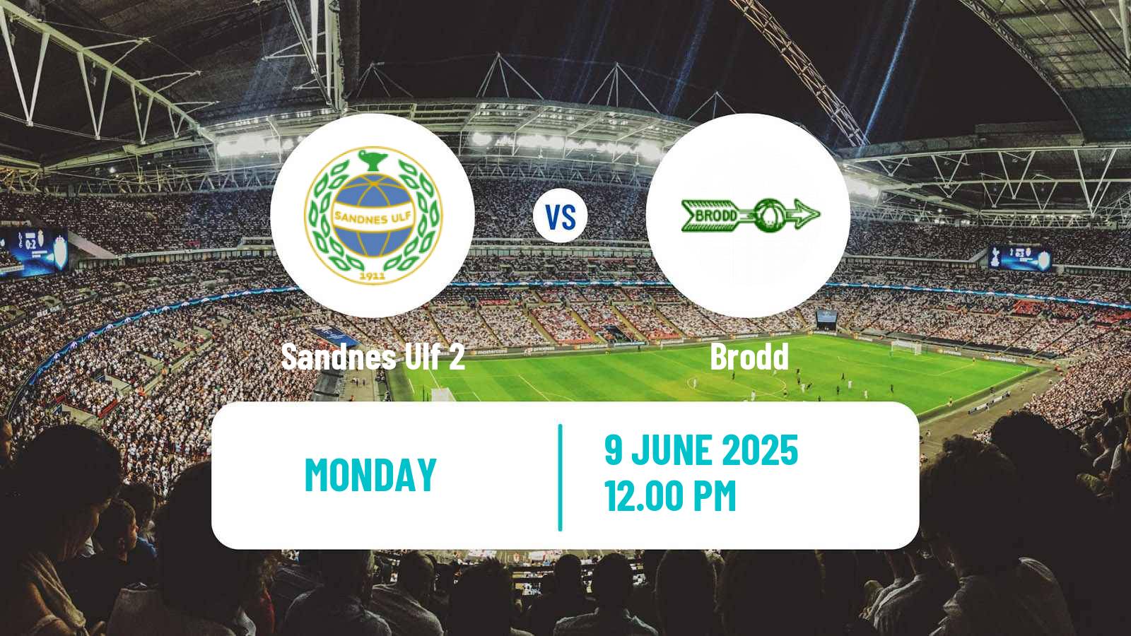 Soccer Norwegian Division 3 - Group 5 Sandnes Ulf 2 - Brodd