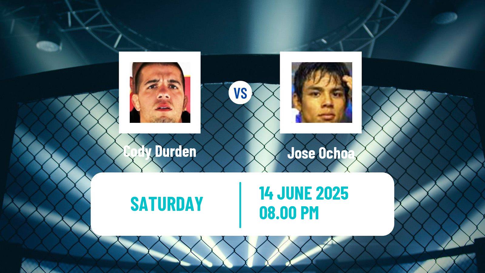 MMA Flyweight UFC Men Cody Durden - Jose Ochoa