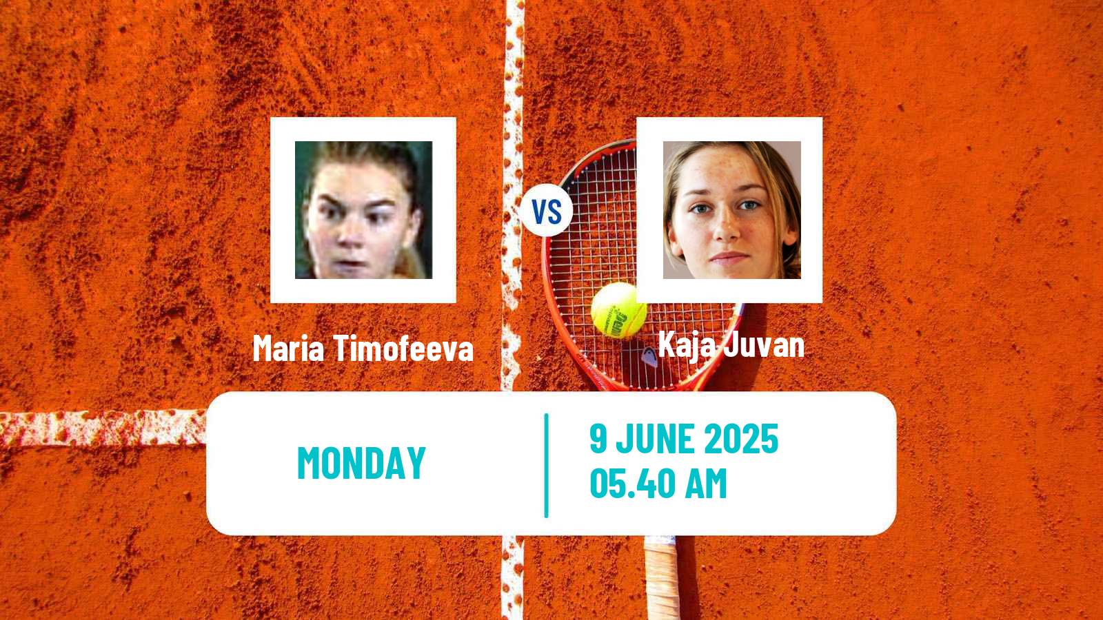 Tennis Grado Challenger Women Maria Timofeeva - Kaja Juvan