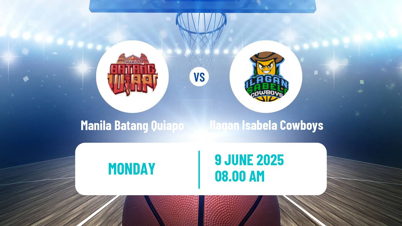 Basketball Philippines MBPL  Manila Batang Quiapo - Ilagan Isabela Cowboys