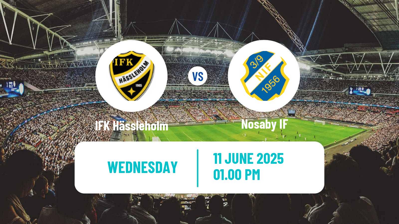 Soccer Swedish Division 2 - Södra Götaland IFK Hässleholm - Nosaby