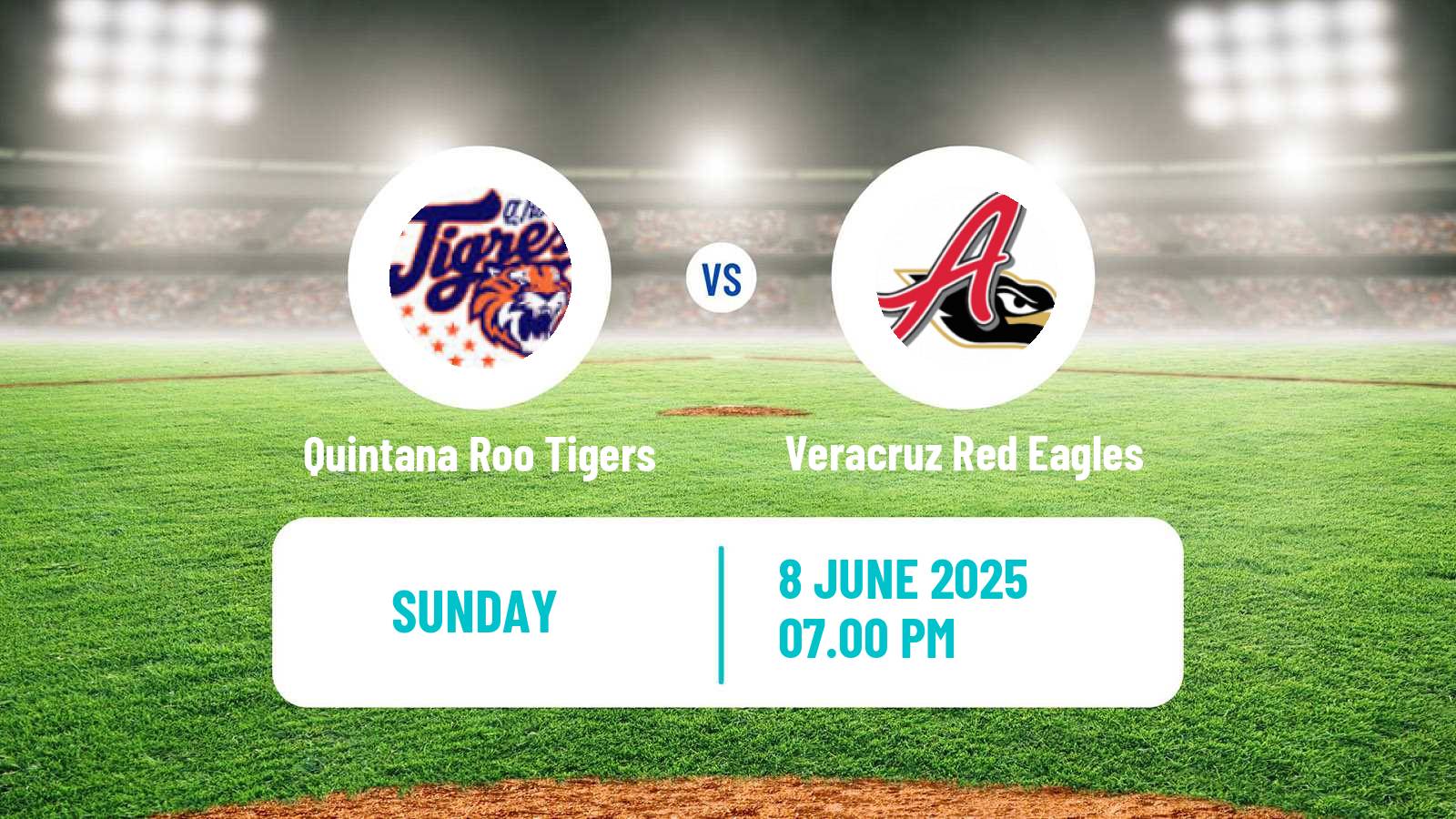 Baseball LMB Quintana Roo Tigers - Veracruz Red Eagles