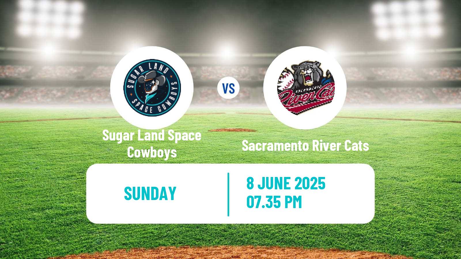 Baseball PCL Sugar Land Space Cowboys - Sacramento River Cats