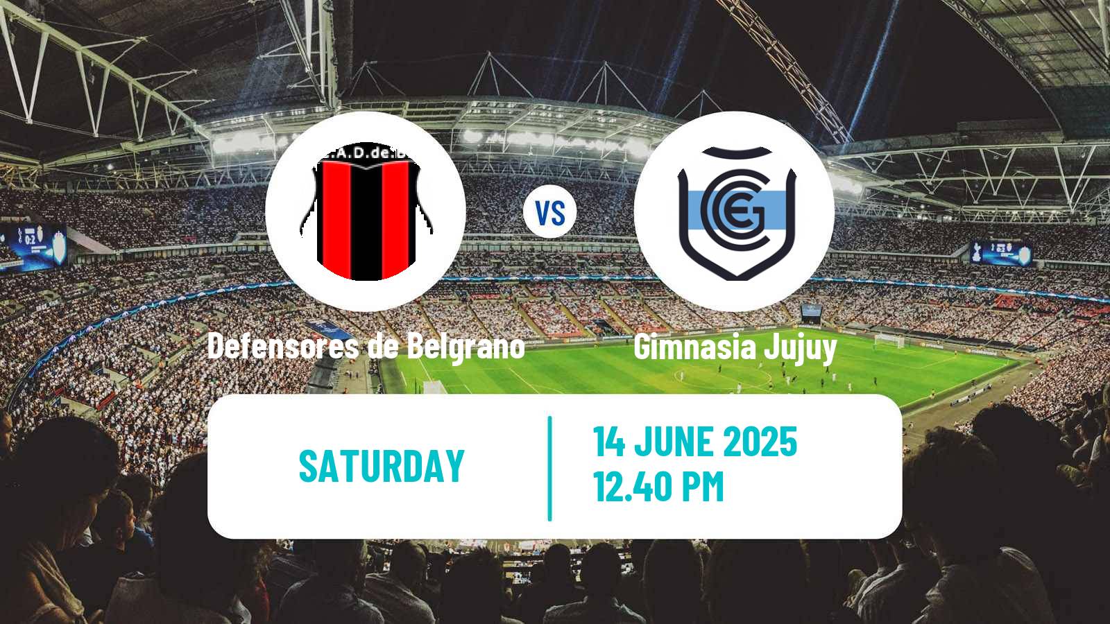 Soccer Argentinian Primera Nacional Defensores de Belgrano - Gimnasia Jujuy