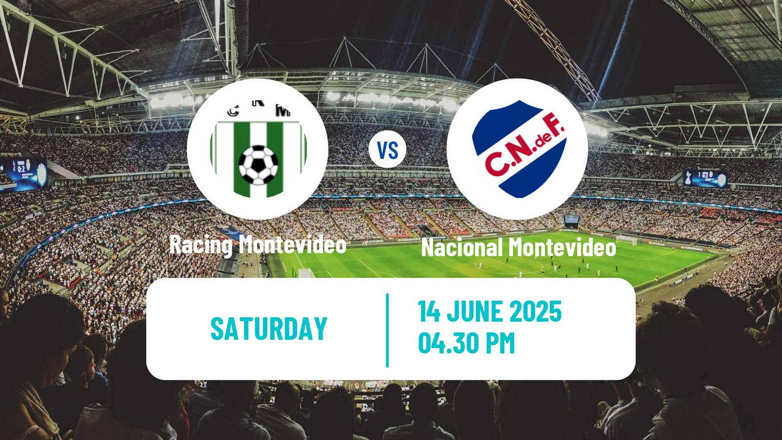 Soccer Uruguayan Primera Division Racing Montevideo - Nacional Montevideo