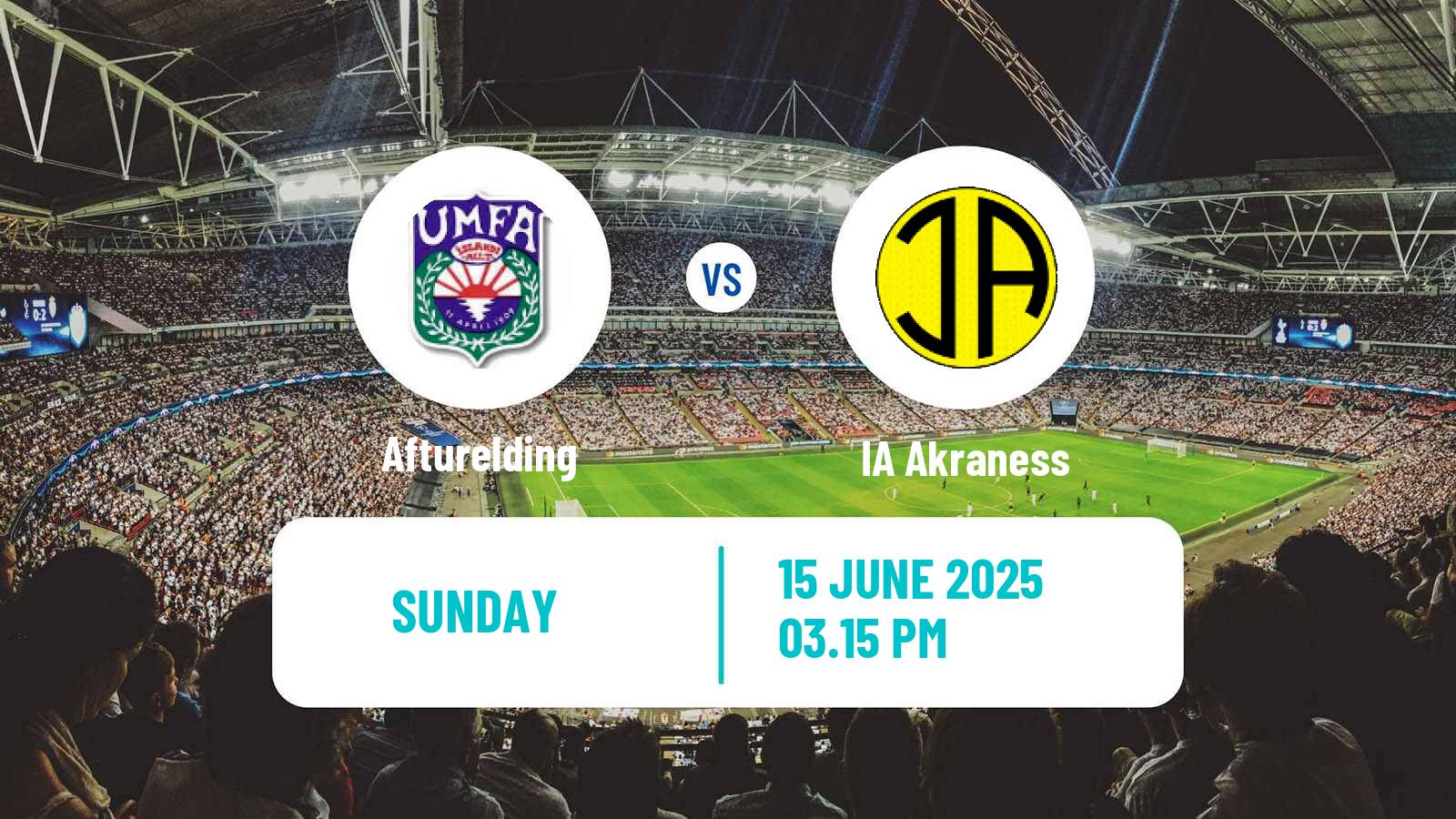 Soccer Icelandic Besta-deild karla Afturelding - Akraness