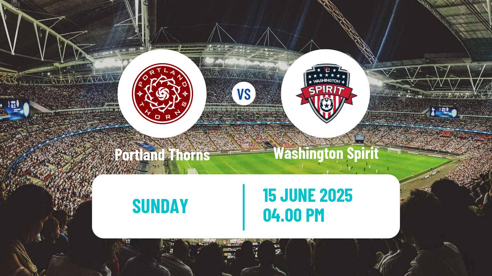 Soccer NWSL Portland Thorns - Washington Spirit